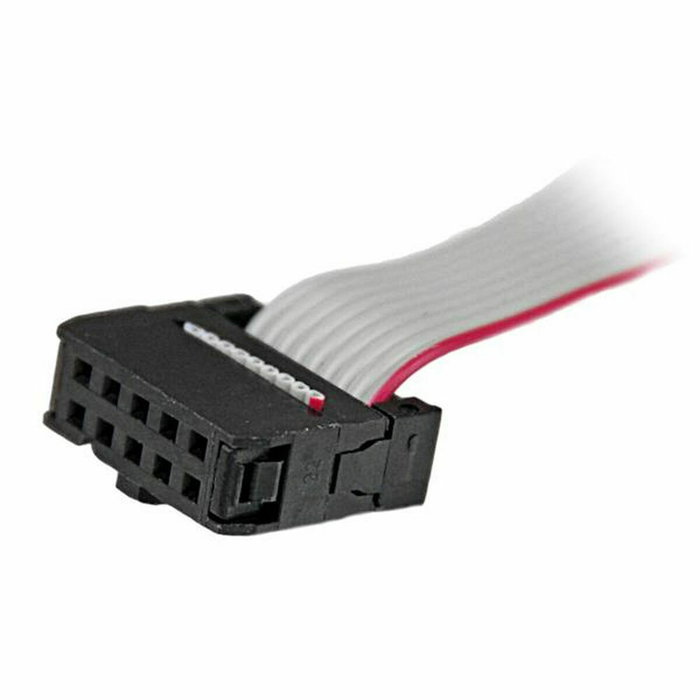 Startechcom Placa para ranura serie macho de 9 pines a IDC de 10 pines