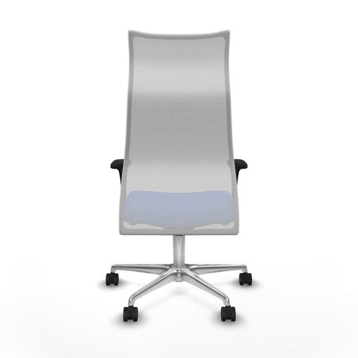 PIQUERAS Y CRESPO Sillón Albacete Mecanismo Sincro Tela Azul y Malla Blanco PIQUERAS Y CRESPO Sillón Albacete Mecanismo Sincro Tela Azul y Malla Blanco