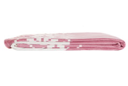 DKD Home Decor Alpina Manta de Navidad Rosa y Blanco 170 x 130 cm (2 Unidades)