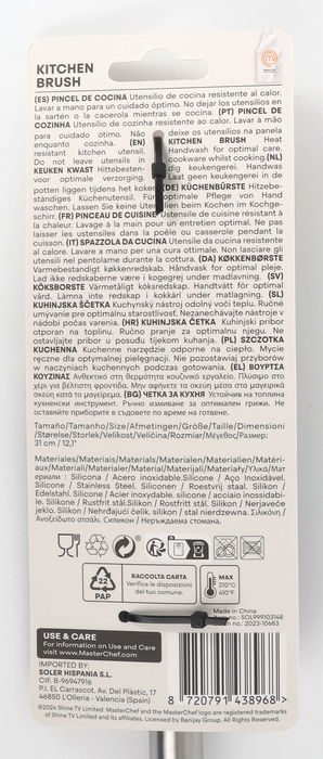 MC Pincel de Cocina 30.5 cm Acero Inoxidable y Silicona (24 Unidades)