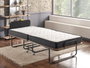 Hanah Home Cama Plegable con Colchón 15 cm, Estructura Metálica, 90x204 cm