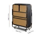 Hanah Home Cama Plegable con Colchón 15 cm, Estructura Metálica, 90x204 cm