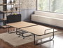Hanah Home Cama Plegable con Colchón 15 cm, Estructura Metálica, 90x204 cm