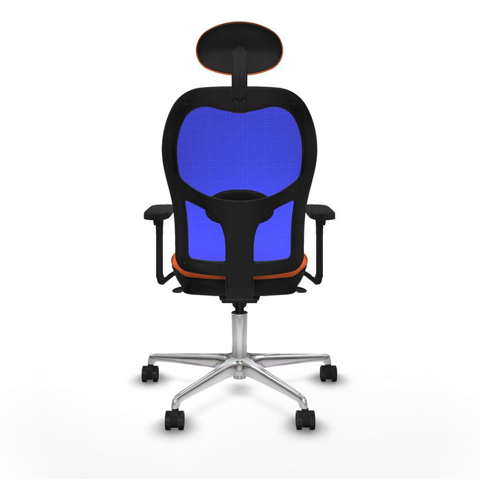 PIQUERAS Y CRESPO Silla de oficina Jorquera Naranja y Azul