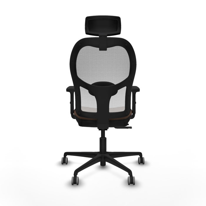 PIQUERAS Y CRESPO Silla de oficina Jorquera con mecanismo Sincro/Traslack, Marrón oscuro y Blanco PIQUERAS Y CRESPO Silla de oficina Jorquera con mecanismo Sincro/Traslack, Marrón oscuro y Blanco