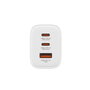 Verbatim Essentials Cargador de Pared GaN 65W 2xUSB-C 1xUSB-A Blanco