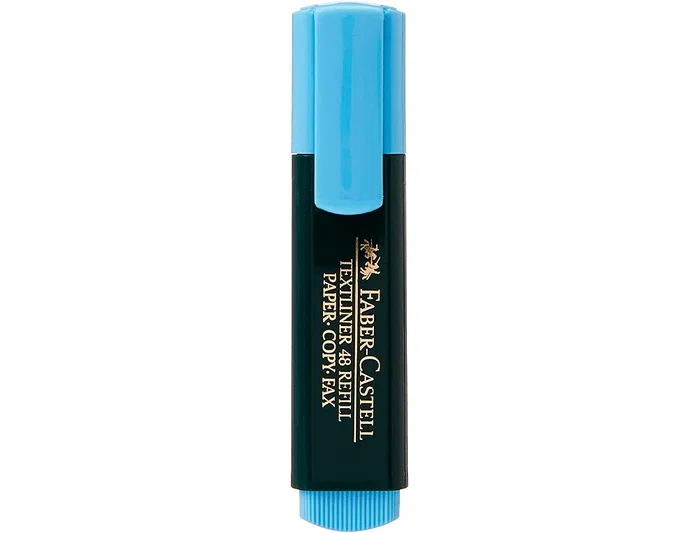Faber Castell Textliner 48 Marcador Fluorescente Azul (Set de 10)