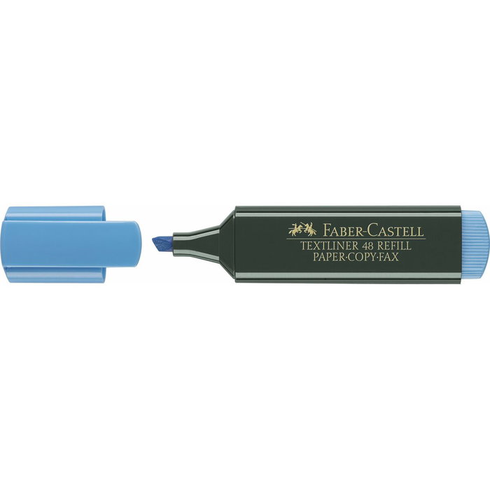 Faber Castell Textliner 48 Marcador Fluorescente Azul (Set de 10)