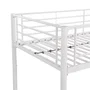 Literas de metal separables - Blanco - Somier incluido - 2 x 90 x 190 cm - ALICE