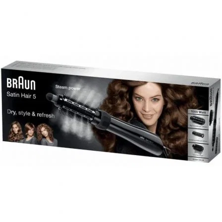 Cepillo Moldeador para el Pelo Braun Satin Hair 5 AS530/ Negro