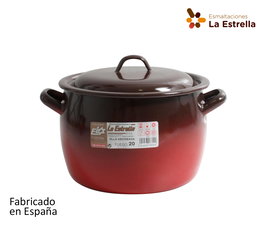 La Estrella Olla Abombada con Tapa 20 cm - 5 L (4 Unidades)