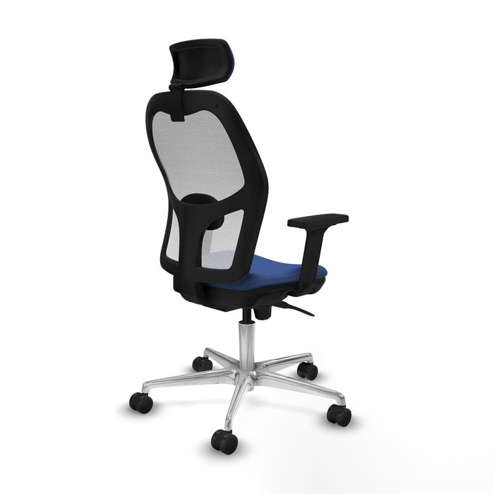 PIQUERAS Y CRESPO Silla de oficina Jorquera Azul Marino y Blanco