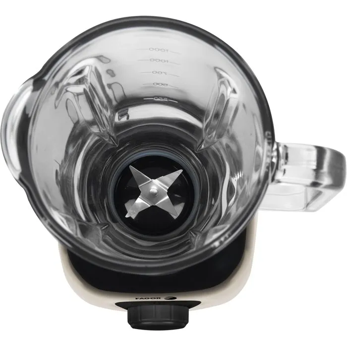 Fagor FGC2160 Licuadora de 400 W 2 en 1 con Tazón de Vidrio Graduado de 1.5 L para Batidos y Crema