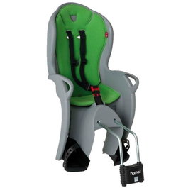 Hamax Portabebés Kiss - Asiento de Bicicleta para Niños de 9 Meses a 6 Años - Fijación al Cuadro, Capacidad 22kg, Reposapiés Ajustable y Cinturón de 3 Puntos