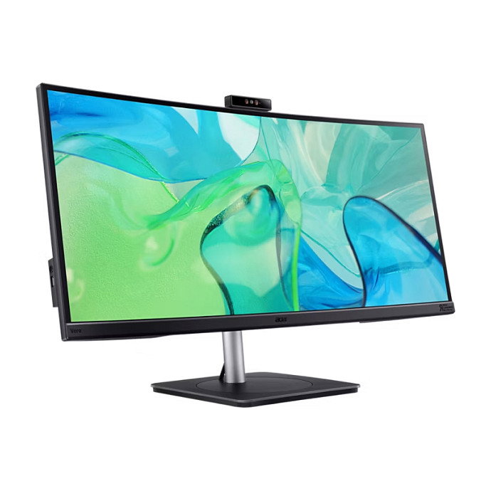 Acer CB343CUR D Monitor Curvo UltraWide 34 Pulgadas (86.4 cm) QHD 3440 x 1440 IPS 4 ms 60 Hz HDR10 3800R Negro, Altavoces, USB-C, HDMI, DisplayPort