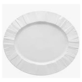 Matrix Glazed White Fuente Oval Blanca