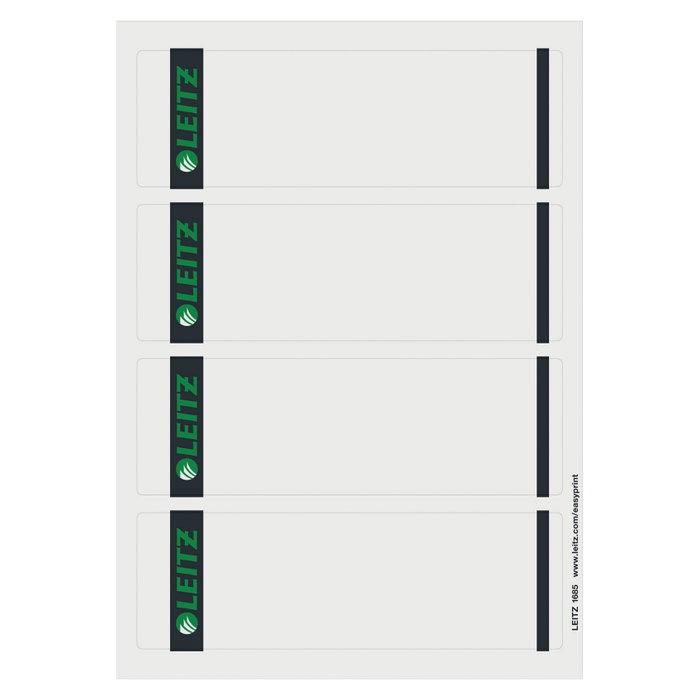 LEITZ Etiquetas para lomos de 8 cm (61,5 x 192,0 mm) LEITZ Etiquetas para lomos de 8 cm (61,5 x 192,0 mm)