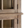Ixia Vitrina de madera de pino para salón 120 x 40 x 195 cm