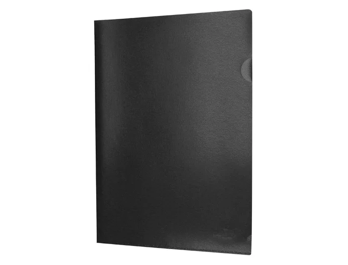 Liderpapel Carpeta Dossier Uñero Negro Opaco A4 20 Hojas