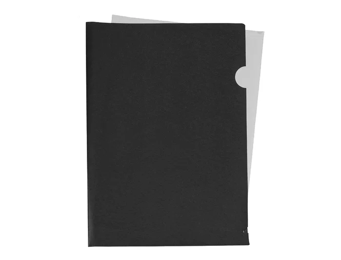 Liderpapel Carpeta Dossier Uñero Negro Opaco A4 20 Hojas