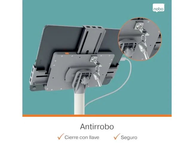 Nobo Atril de suelo Impression Pro para tablet 420x1190x300 mm