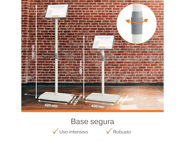 Nobo Atril de suelo Impression Pro para tablet 420x1190x300 mm