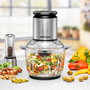 Rommelsbacher MZ 600 Multi Food Chopper - Robot de Cocina Picadora 2 Litros, 600W, Acero Inoxidable