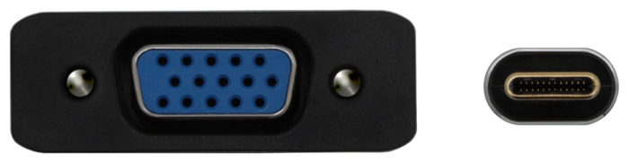 Aisens Conversor USB-C a VGA Aluminio Gris 15cm A109-0691