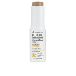 Heliocare PIGMENT stick color Bronze - Protector solar mineral anti-manchas, base de maquillaje con Aspa-Fernblock® y tecnología antipolución, 1 unidad