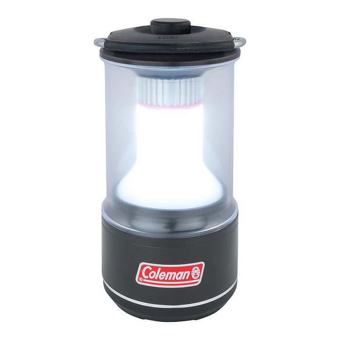 Coleman 360 Linterna de Camping a Pilas LED, 600 Lumen, IPX4, Color Negro y Blanco, Baterías D, 40000 Horas, 494 g