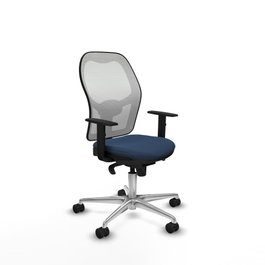 PIQUERAS Y CRESPO Silla de oficina Jorquera Azul marino y Blanco