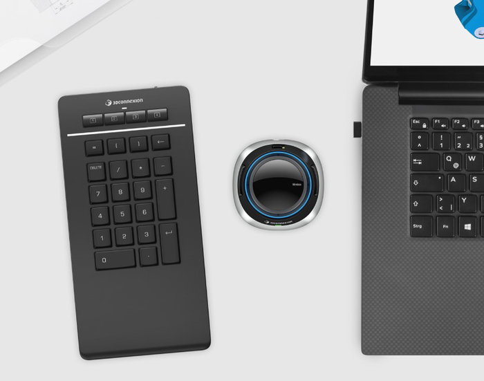 3Dconnexion Numpad Pro Negro inalámbrico profesional