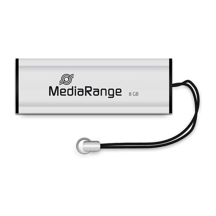 MediaRange MR914 USB 8 GB USB 3.2 Gen 1 Negro/Plata