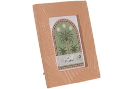 DKD Home Decor Marco de Fotos de Cemento 13x18 Terracota Tropical Palm