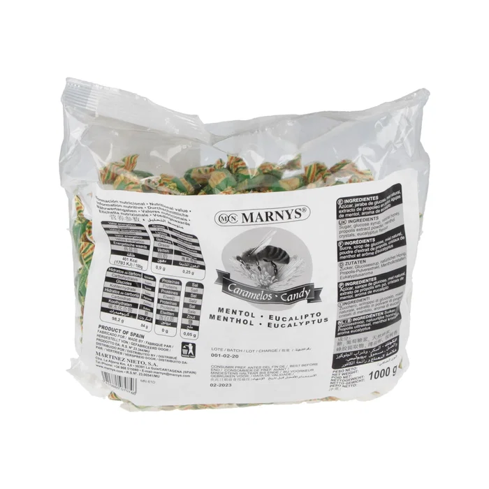 MARNYS Caramelos de Propóleo, Miel, Mentol y Eucalipto 1kg MARNYS Caramelos de Propóleo, Miel, Mentol y Eucalipto 1kg
