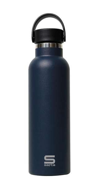 Safta Botella Termo Exterior Goma 600 ml Marino 25x7.3x7.3cm