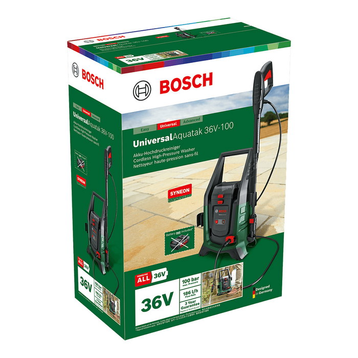 Bosch UniversalAquatak 36V-100 Hidrolimpiadora de Alta Presión Bosch UniversalAquatak 36V-100 Hidrolimpiadora de Alta Presión