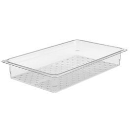 CAMBRO 13CLRCW-135 - Recipiente colador GN 1/1 - 32,5 x 53 x 7,6 cm - (No incluye cubeta) Transparente - Venta 1 unidad.