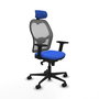 PIQUERAS Y CRESPO Silla de oficina Jorquera Azul y Gris