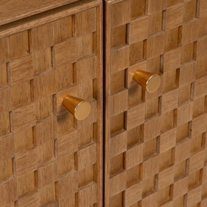 Vitrina Natural Dm-Madera 84,50 X 42,50 X 198 cm