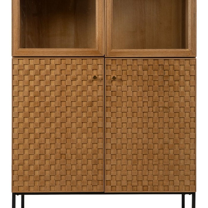 Ixia Vitrina Natural DM-Madera 84,50 x 42,50 x 198 cm Ixia Vitrina Natural DM-Madera 84,50 x 42,50 x 198 cm