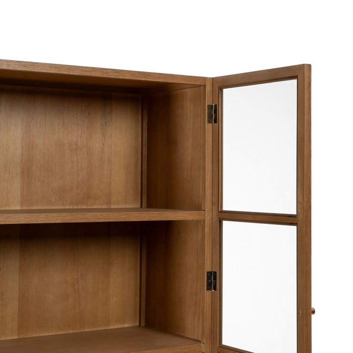 Ixia Vitrina Natural DM-Madera 84,50 x 42,50 x 198 cm Ixia Vitrina Natural DM-Madera 84,50 x 42,50 x 198 cm