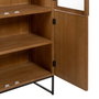 Ixia Vitrina Natural DM-Madera 84,50 x 42,50 x 198 cm