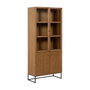 Ixia Vitrina Natural DM-Madera 84,50 x 42,50 x 198 cm