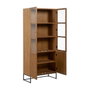 Ixia Vitrina Natural DM-Madera 84,50 x 42,50 x 198 cm