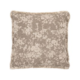 Cojín Flores Beige Oscuro 45 X 45 cm (Set de 2)