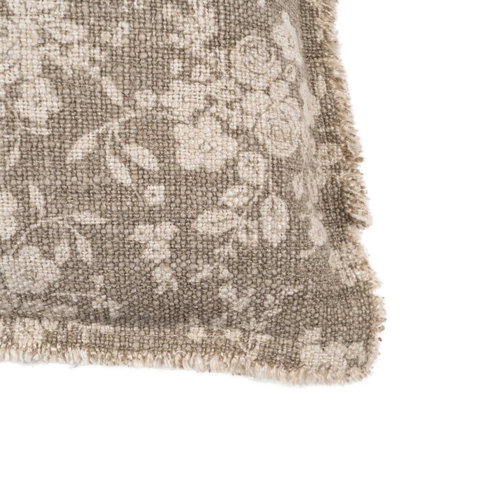 Cojín Flores Beige Oscuro 45 X 45 cm (Set de 2)