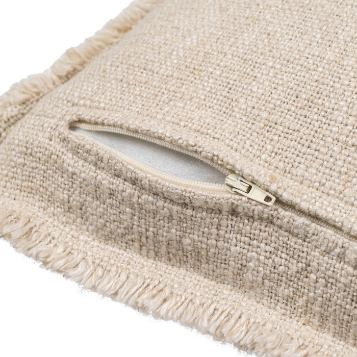 Cojín Flores Beige Oscuro 45 X 45 cm (Set de 2)