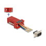 DeLOCK 67103 Adaptador de montaje VGA a RJ-45 Rojo