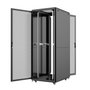 Lanview Armario Rack 19 Pulgadas 42U para Servidores (80 x 100 cm) con Puerta de Vidrio Templado, Ventilador y Gestión de Cables